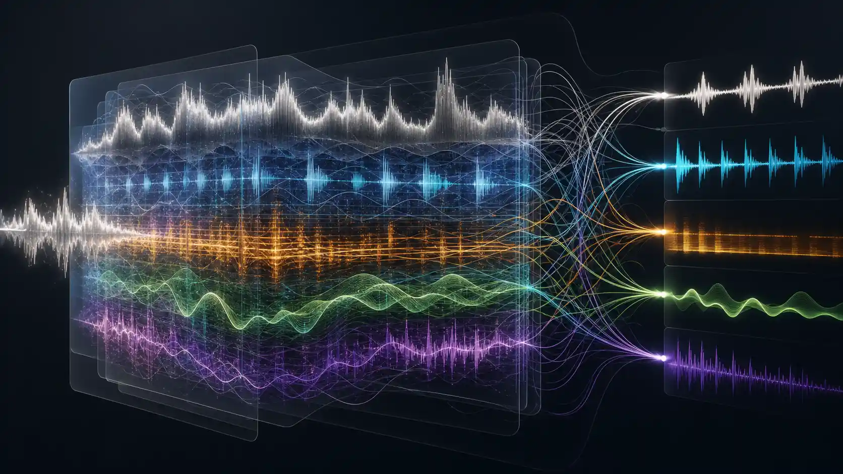 Nakładające się warstwy audio utrudniają separację źródeł