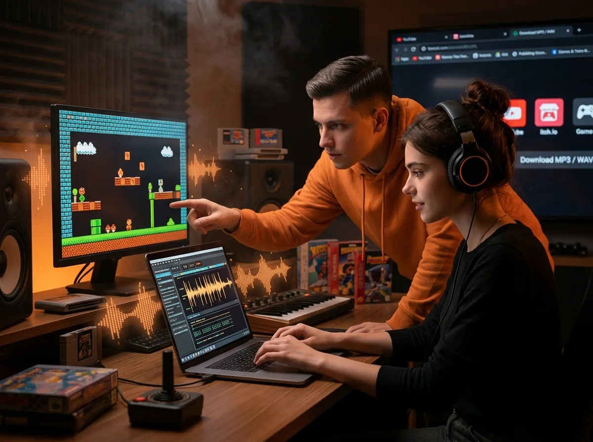 Royalty-Free Retro Tracks Built From Scratch