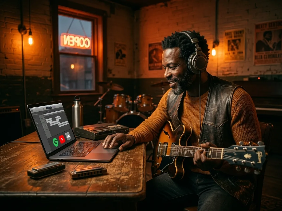 Lizenzfreier Blues für jedes Projekt