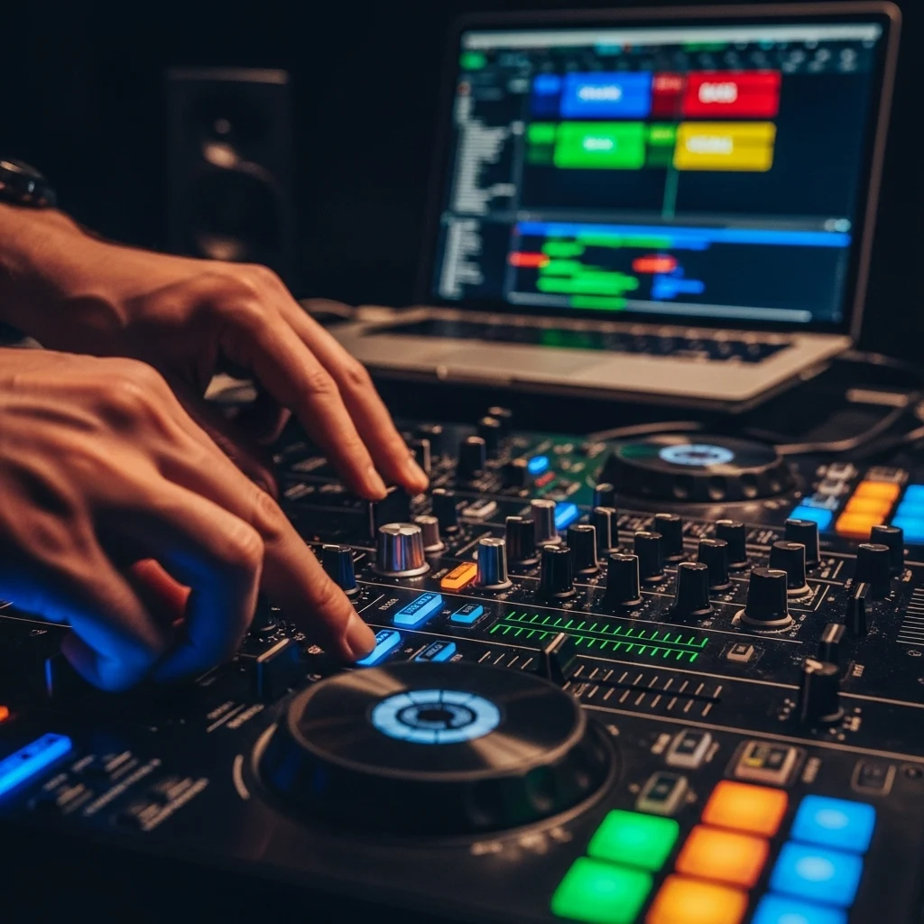 音乐老师使用 AI 鼓声移除器进行鼓课教学