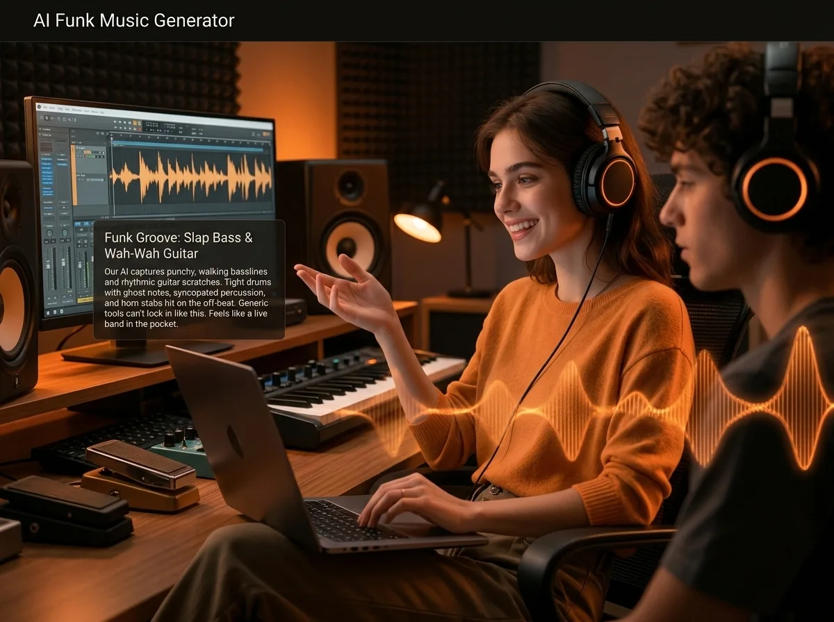 ロックインするスラップベースとワウワウギター