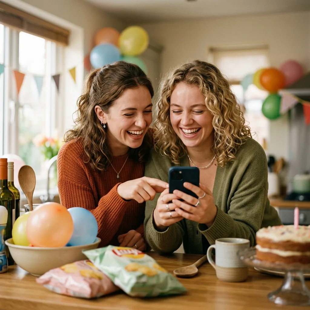 Freunde planen eine Überraschung
