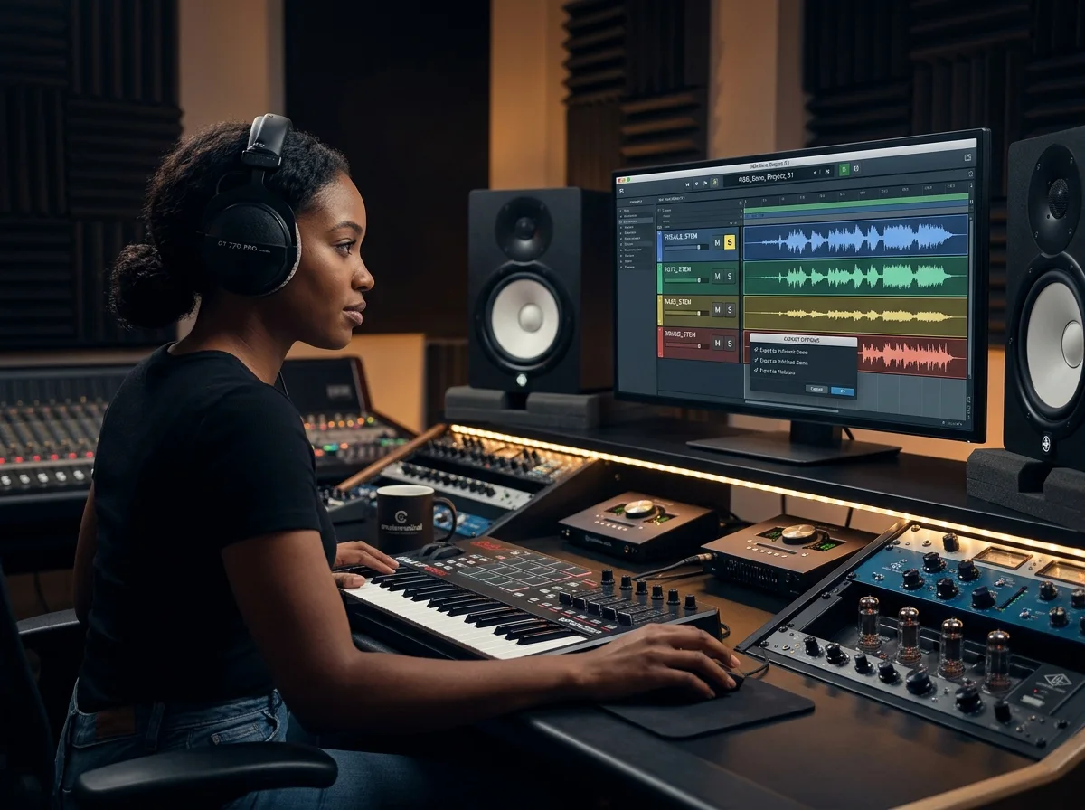 Exportación de Stems para Tu Flujo de Trabajo