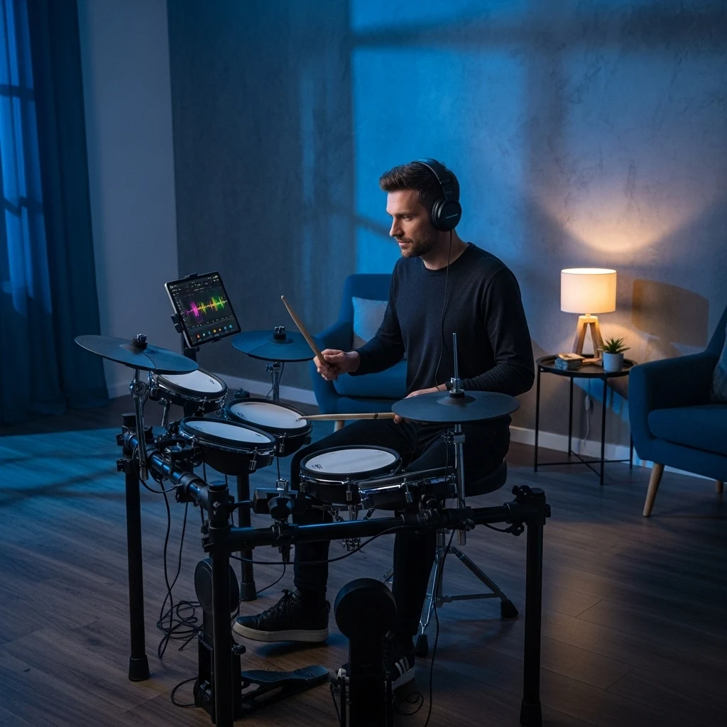 Musicians creating practice tracks with stem splitter