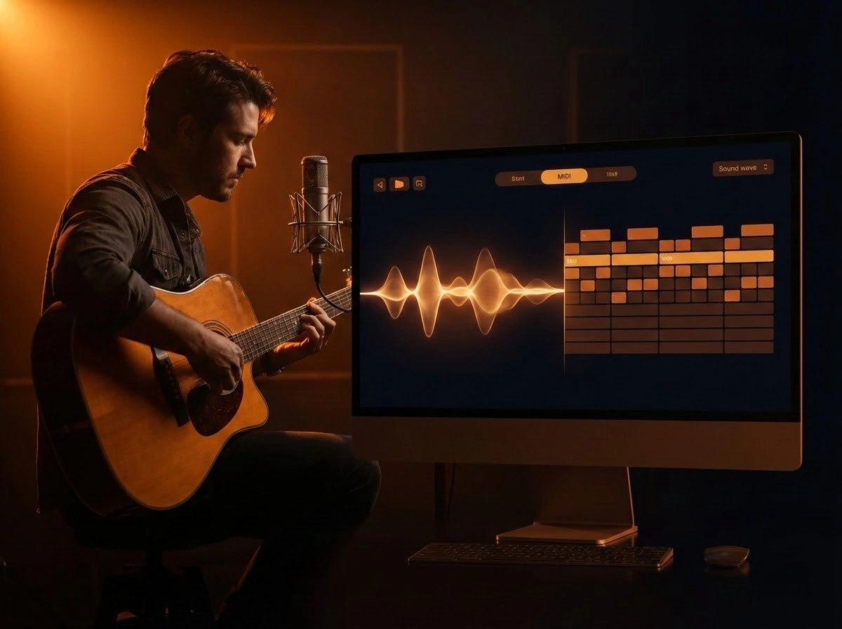 Convert Audio Notes to MIDI