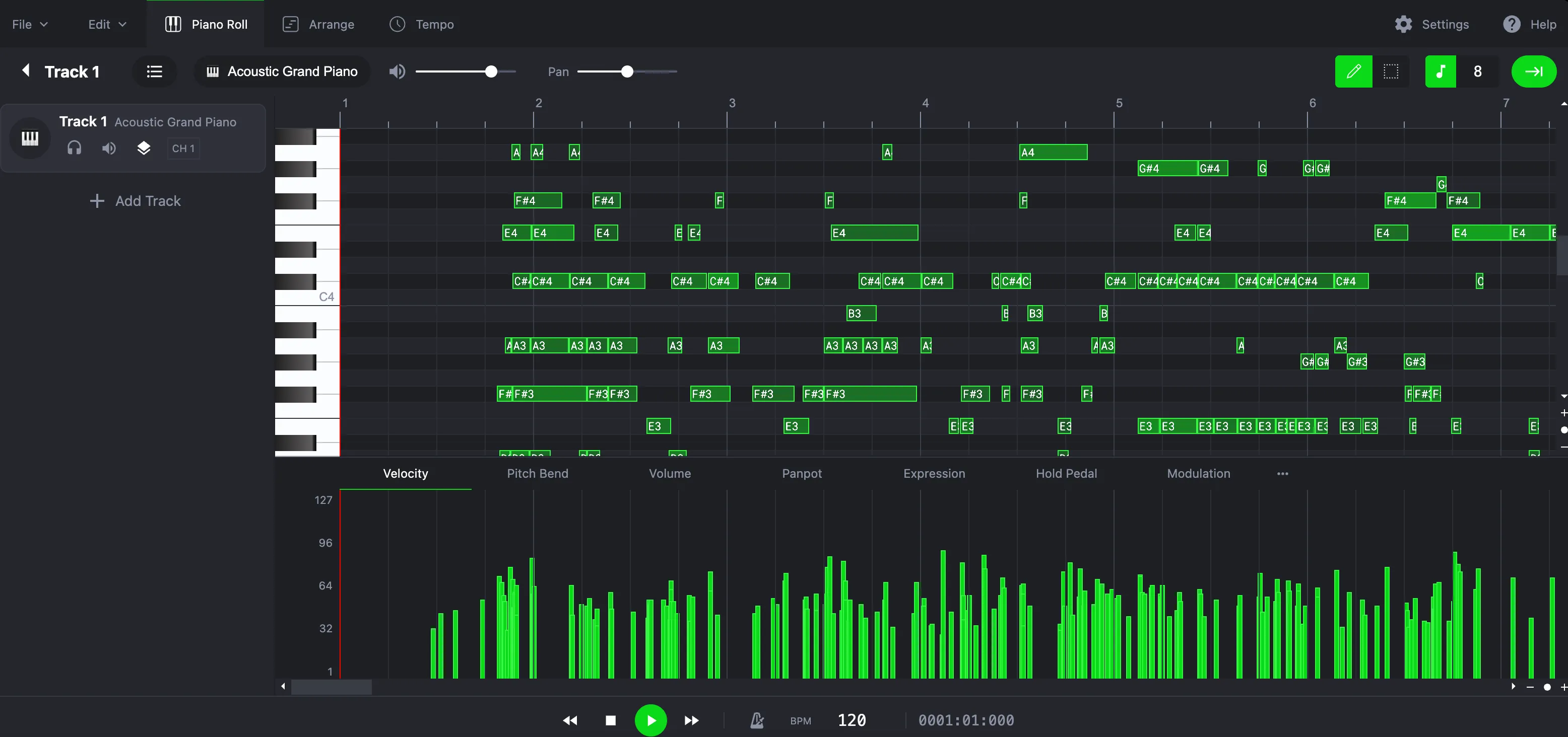 Editor MIDI Online