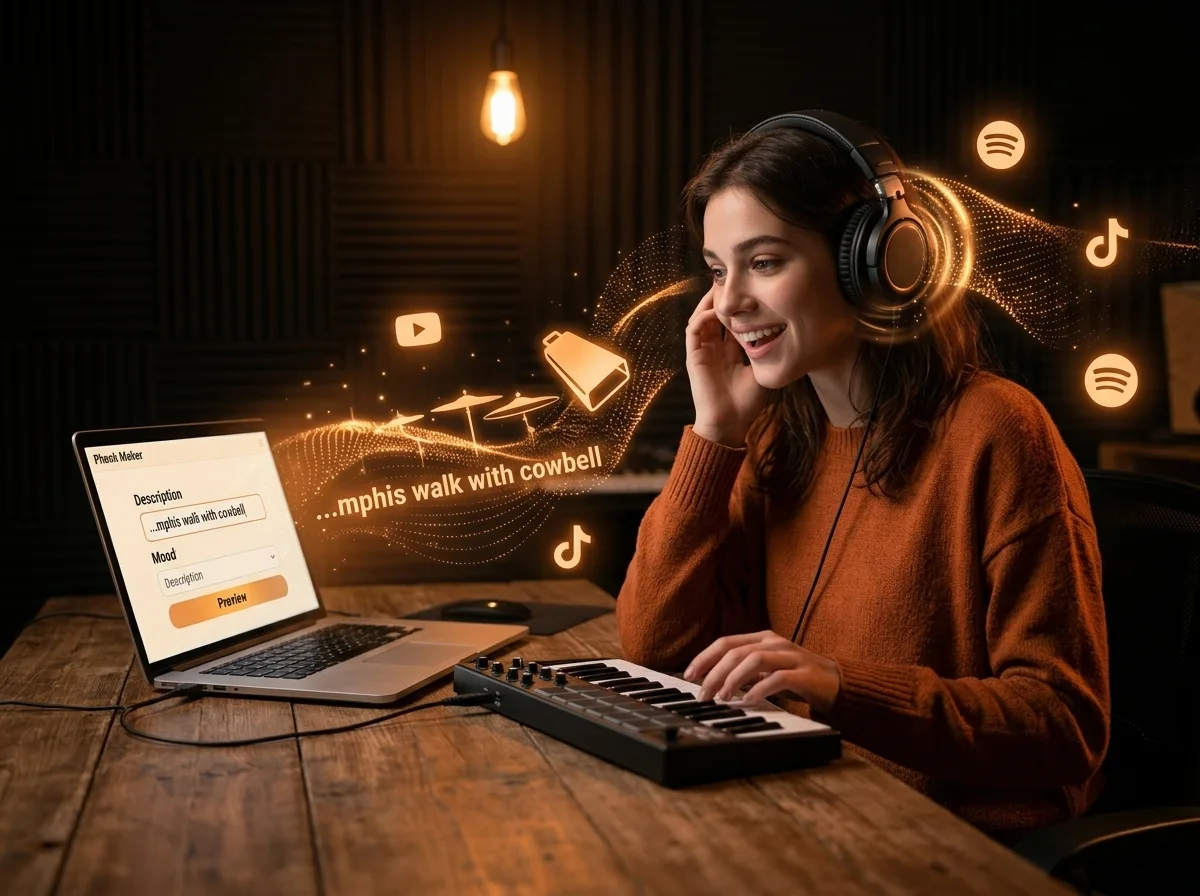 Beats de Phonk Prontos em Segundos