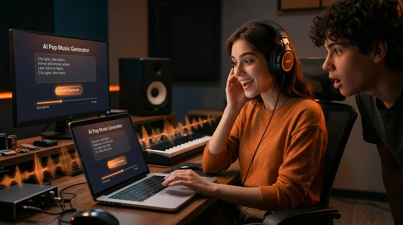 Instant Pop Song Creation from Any Prompt